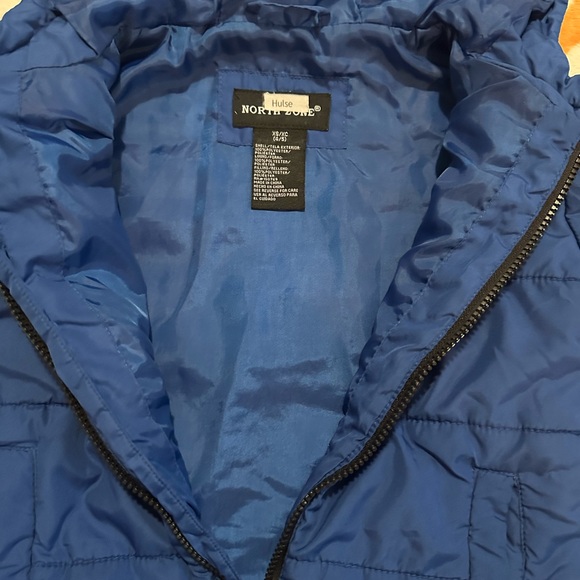Kids north zone blue puffer jacket size XS - Picture 3 of 5